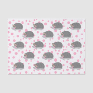 De Seda Hedgehog con papel higiénico floral