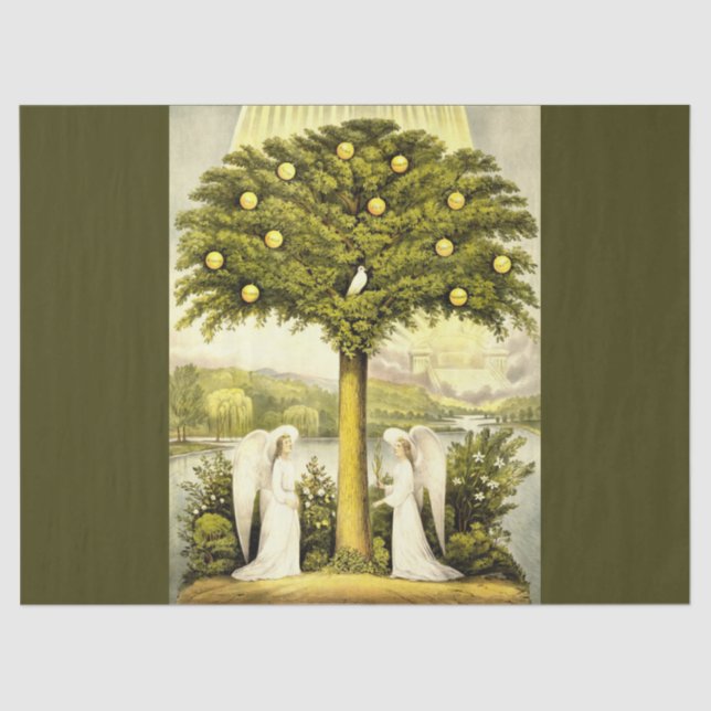 De Seda los ángeles pasan del papel tisular (Anverso)