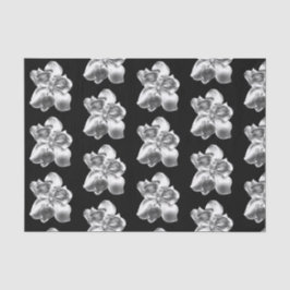 De Seda Magnolias metálicas sobre papel tisular