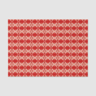 De Seda Modelo del papel pintado del art déco - rojo y