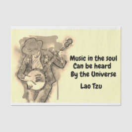 De Seda Música en el papel del tejido del alma