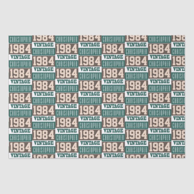 De Seda Nacido en papel tisular en 1984 (Anverso)