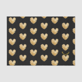 De Seda Nacido para brillar Papel Tejido Negro y Oro