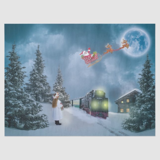 De Seda navidades entrenan papel tisular (Anverso)