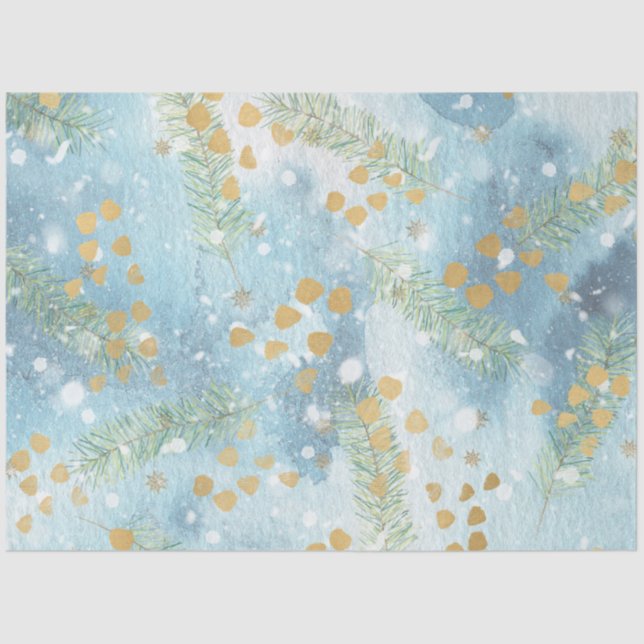 De Seda Navidades Papel acuático II Diseño 7 (Anverso)