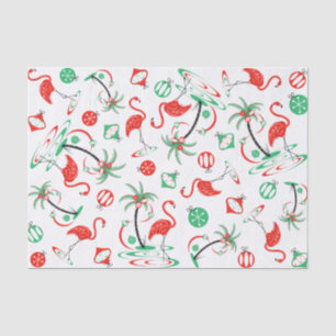 De Seda Navidades rojos Flamingo Papel multitisular