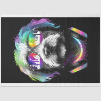 De Seda Neon Cavoodle con audífonos Papel tapón