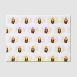 De Seda Panda Rojo Rosa Floral Mamá Papel Tejido Infantil