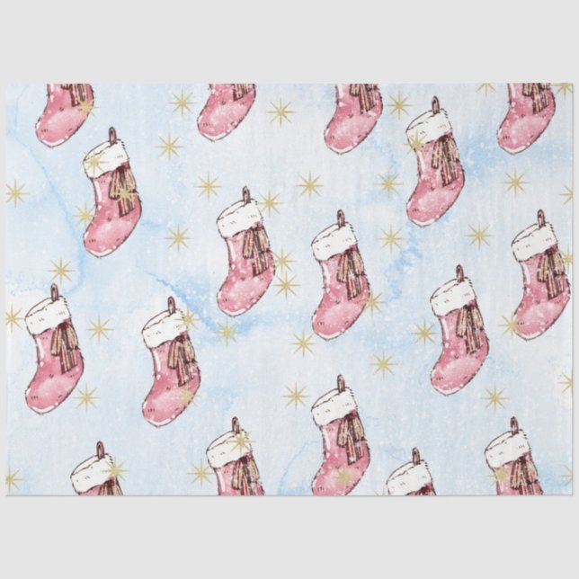 De Seda Papel Acuarela Navidad II Diseño 11 (Anverso)
