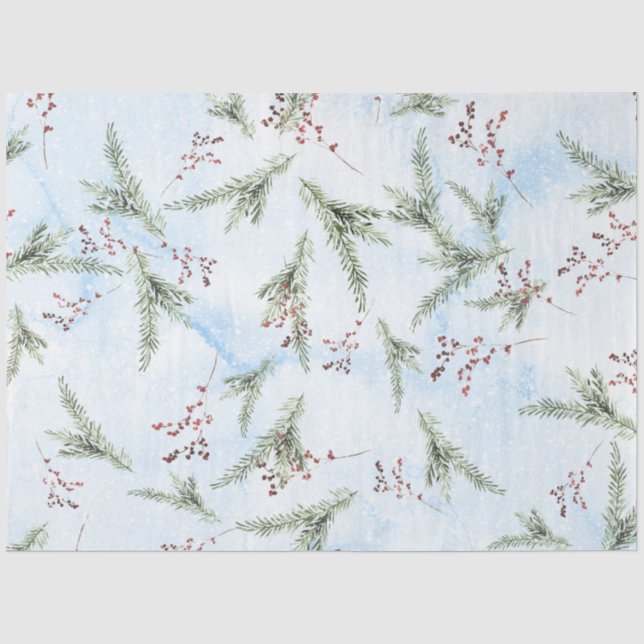 De Seda Papel Acuarela Navidad II Diseño 9 (Anverso)