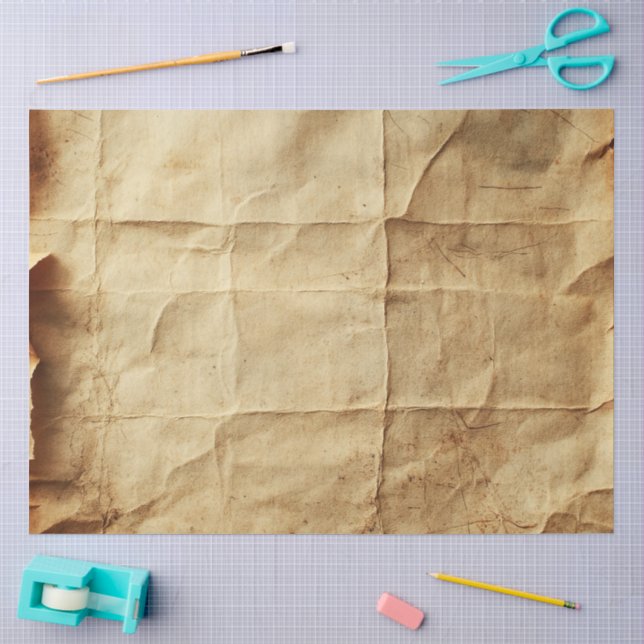De Seda Papel arrugado y deteriorado artesanal (Artesanía)