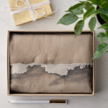 Papel artesanal con bordes quemados
