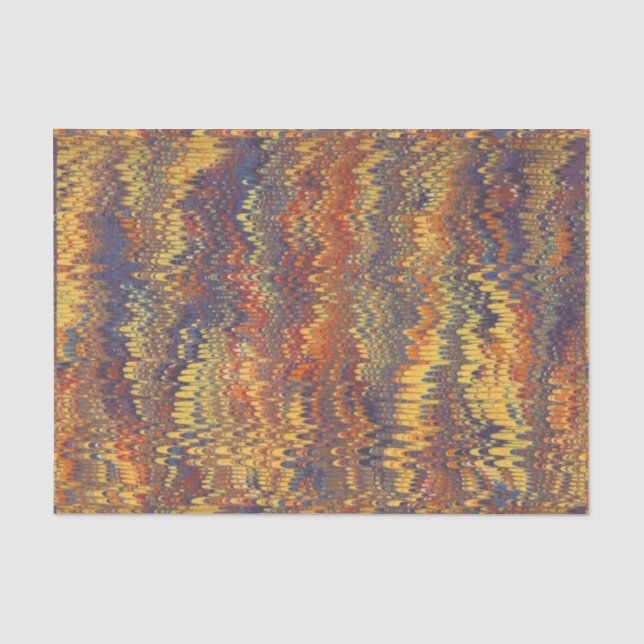 De Seda Papel blanco en papel amarillo Naranja azul violet (Anverso)