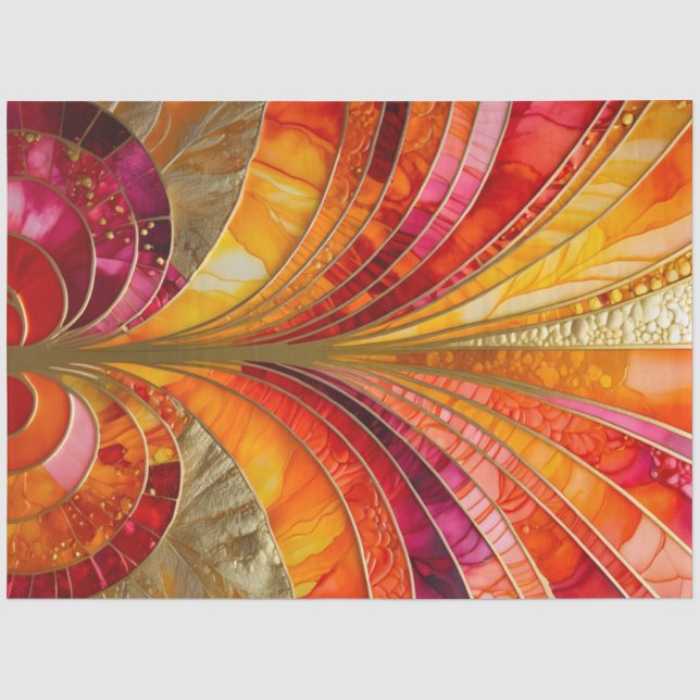 De Seda Papel colorido Art Déco (Anverso)