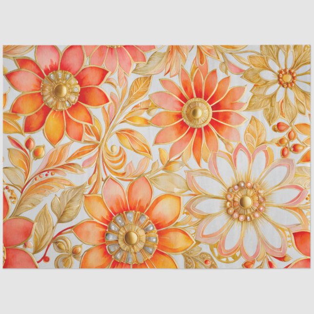 De Seda Papel colorido bizantino en el tejido artístico (Anverso)