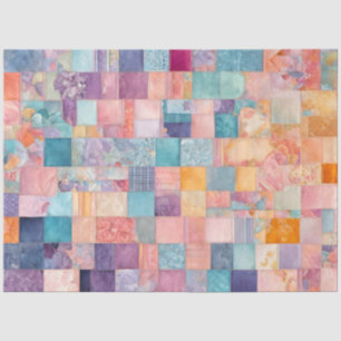 De Seda Papel colorido del tejido artístico Quilt