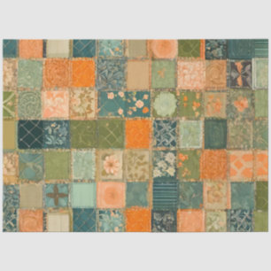 De Seda Papel colorido del tejido artístico Quilt
