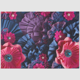 De Seda Papel colorido del tejido floral