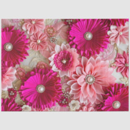 De Seda Papel colorido del tejido floral