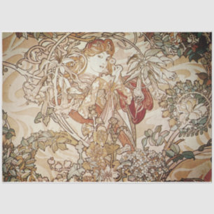 De Seda Papel decorativo Art Nouveau