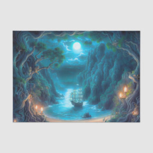 De Seda Papel decoupage Pirate Hideaway Cove
