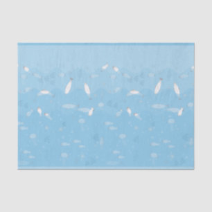 De Seda Papel del tapete del océano azul