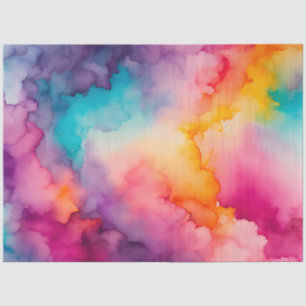 De Seda Papel del té del arte del humo colorido
