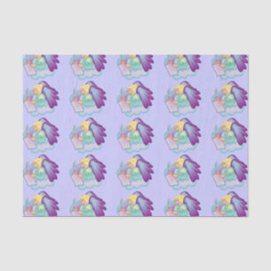 De Seda Papel del tejido del ángel literario