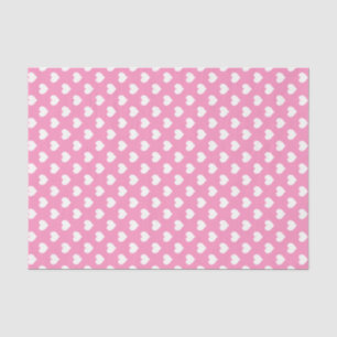 De Seda Papel del tejido del corazón blanco