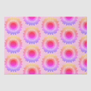 De Seda Papel del tejido del girasol rosa
