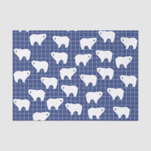 De Seda Papel del tejido del oso polar