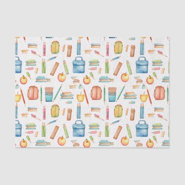 De Seda Papel del tejido escolar/docente (Anverso)