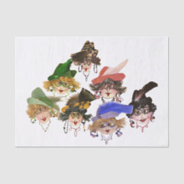 De Seda Papel del tejido femenino humorístico