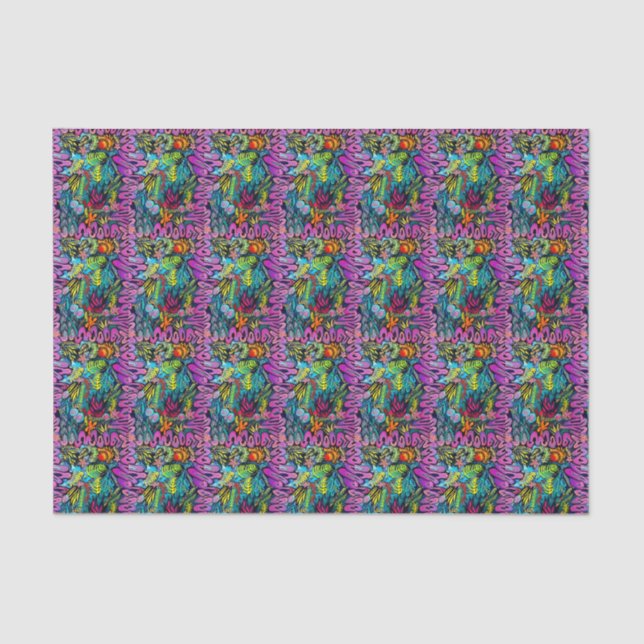 De Seda Papel del tejido marino (Anverso)