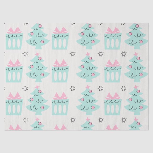 De Seda Papel del tejido navideño peculiar (Anverso)