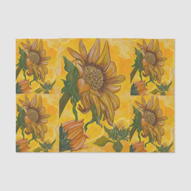 De Seda Papel del tejido otoñal (Anverso)