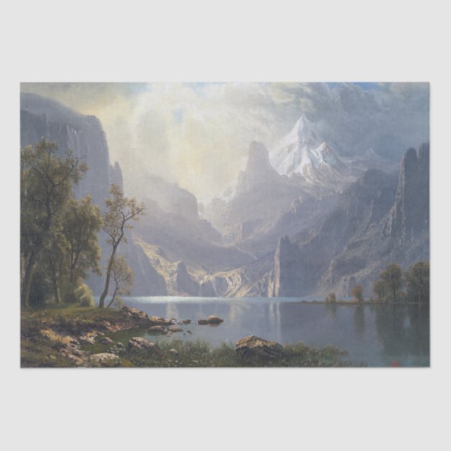 De Seda Papel del tejido silvestre del lago Bierstadt (Anverso)