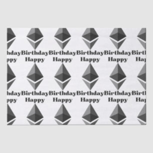 De Seda Papel del tema del icono del cumpleaños feliz