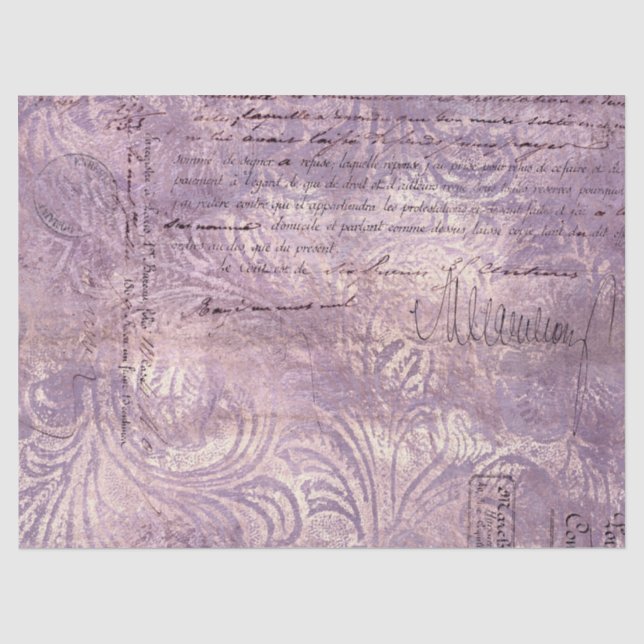 De Seda Papel Efímero Serie Lavanda Diseño 17 (Anverso)