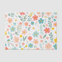 De Seda Papel floral acuarela colorido 