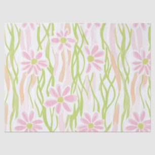 De Seda Papel Floral Retro Pastel (8)