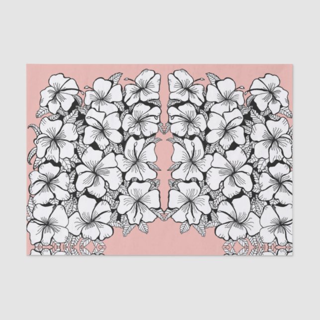 De Seda Papel hibiscus (Anverso)