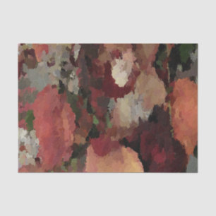 De Seda Papel higiénico abstracto floral otoñal