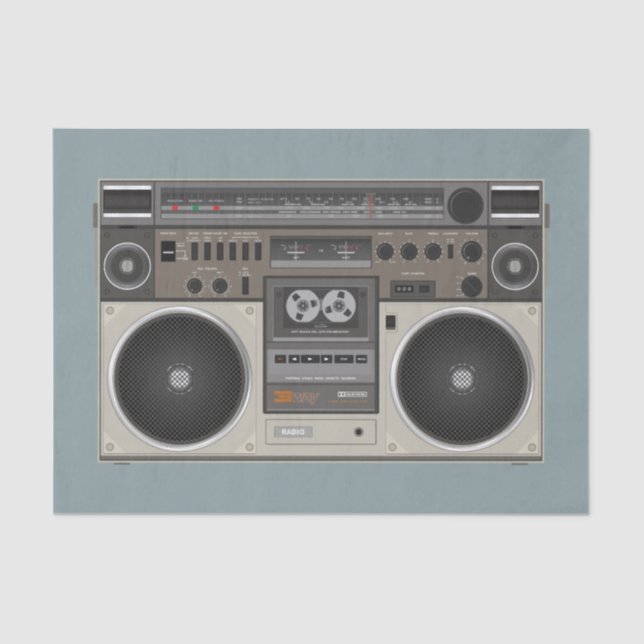 De Seda papel higiénico boombox (Anverso)
