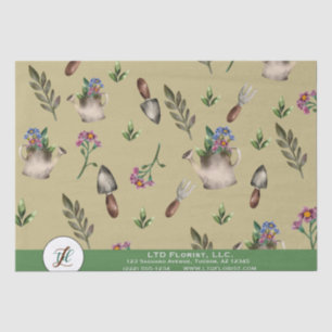 De Seda Papel higiénico florístico personalizado