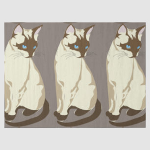 De Seda Papel higiénico para gatos siameses