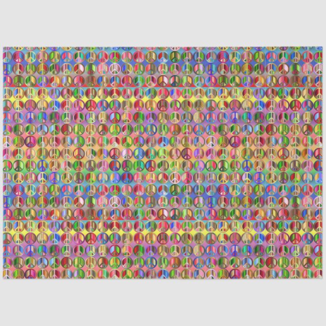 De Seda Papel higiénico para la paz arcoiris (Anverso)