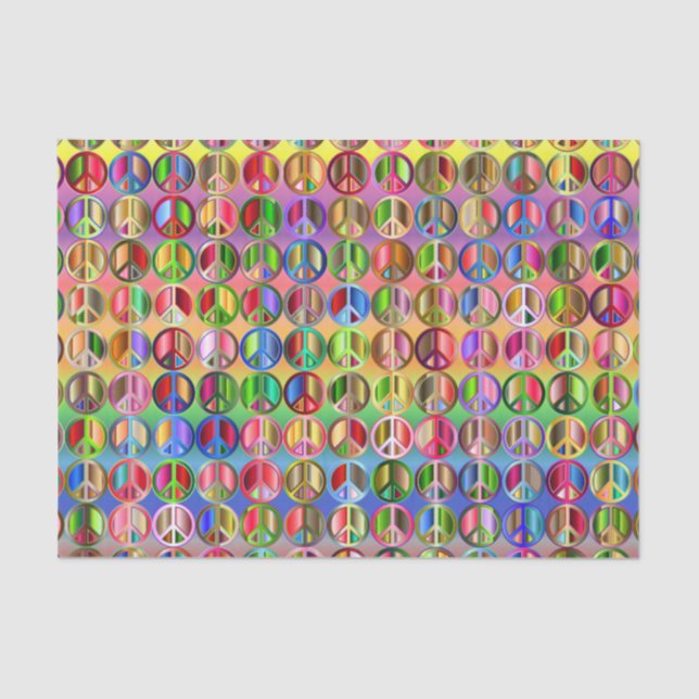 De Seda Papel higiénico para la paz arcoiris (Anverso)