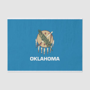 De Seda Papel higiénico patriótico con bandera Oklahoma, E