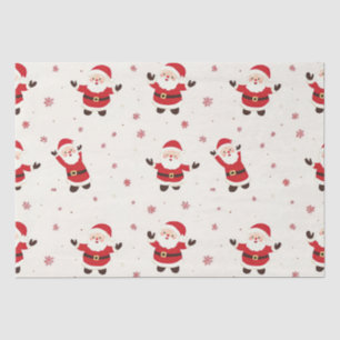 De Seda Papel higiénico Retro Santa Navidades